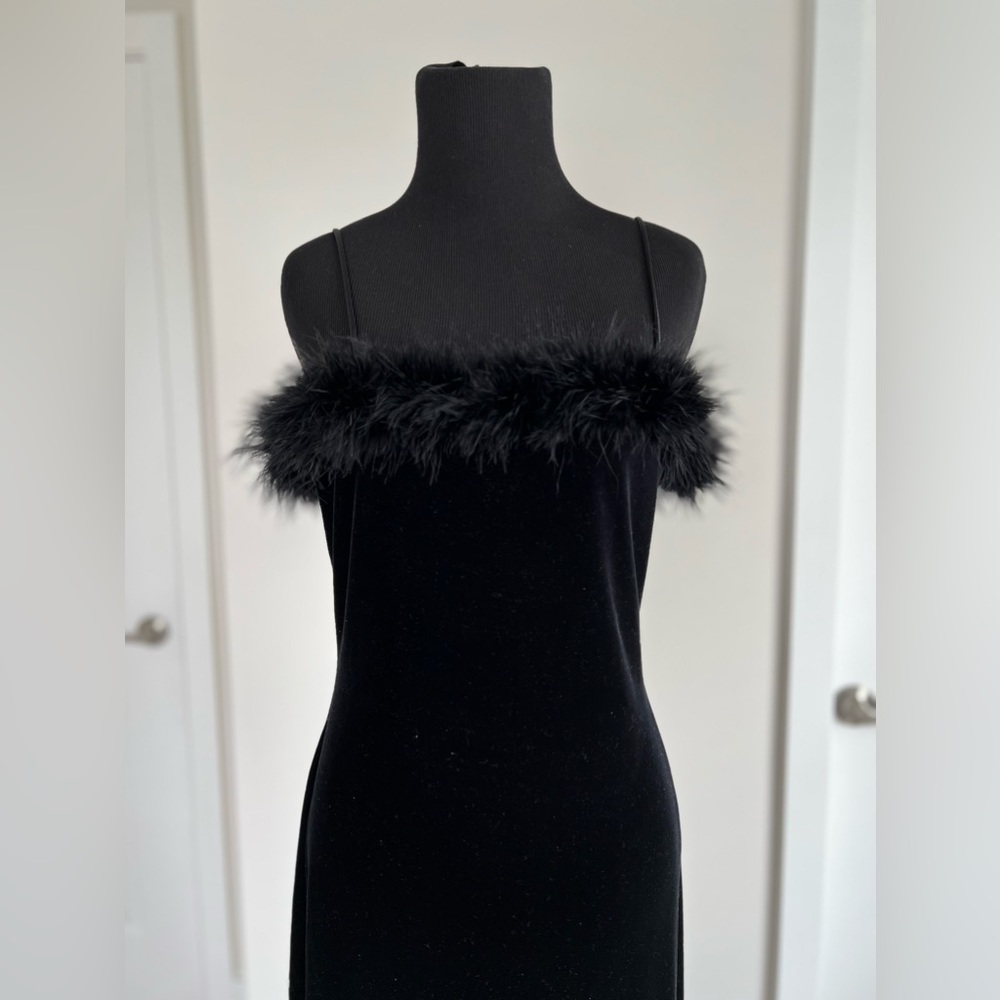 Black dress, spaghetti strap, size Large